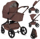 Lionelo Freya 2in1 Kinderwagen – Kinderwagen mit Babywanne – von der Geburt bis 22 kg – Premium-Buggy – PU-Räder mit Federung – nach vorne gerichteter Sitz – UPF50+-Verdeck – komplettes Zubehörsystem