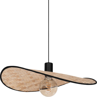 Eglo Marywell Hängelampe – E27 – 50 cm – Schwarzbraun – Holz