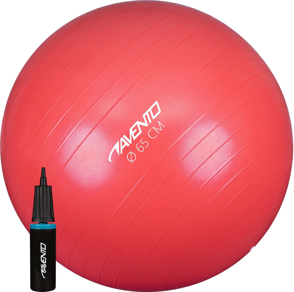 Avento Fitnessball - Gymnastikball - mit Pumpe - ø 65cm - Rosa