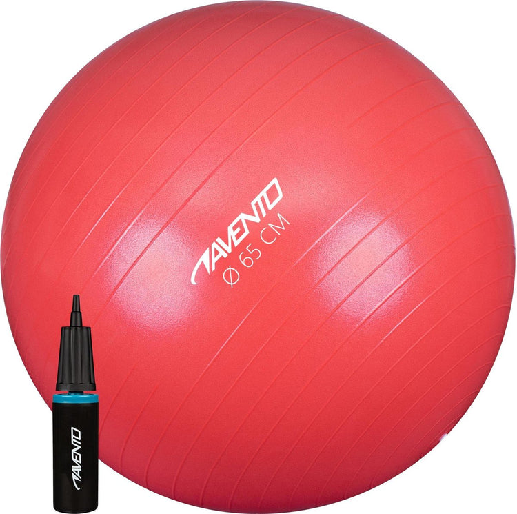 Avento Fitnessball - Gymnastikball - mit Pumpe - ø 65cm - Rosa