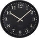 Nexttime Dickens – Wanduhr – 30 cm – Kunststoff – schwarz – geräuschlos