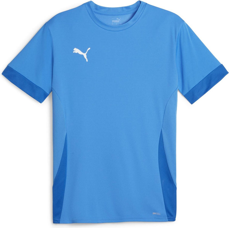 Puma Teamgoal Matchday Jersey Jr Unisex-Sportshirt – Electric Blue Lemonade – Weiß – Team Royal