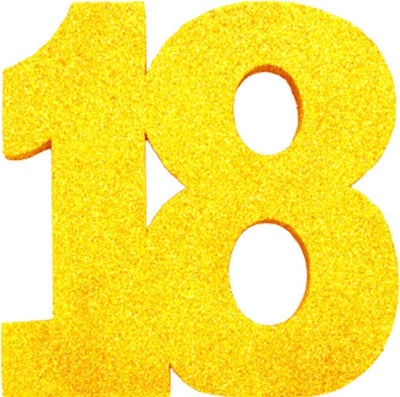 Markenlose Sans-Marque-Geburtstagstischdekoration Gold 18.