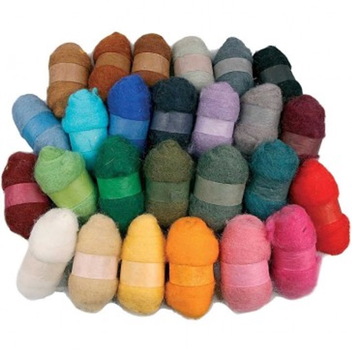 Creativ Company Cardured Wool, verschiedene Farben, 26x25 Gr 1 Box