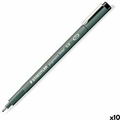 Staedtler - Künstlerserie - Pigment Liner - Fineliner - Schwarz - 0,05 mm - 10 Stück