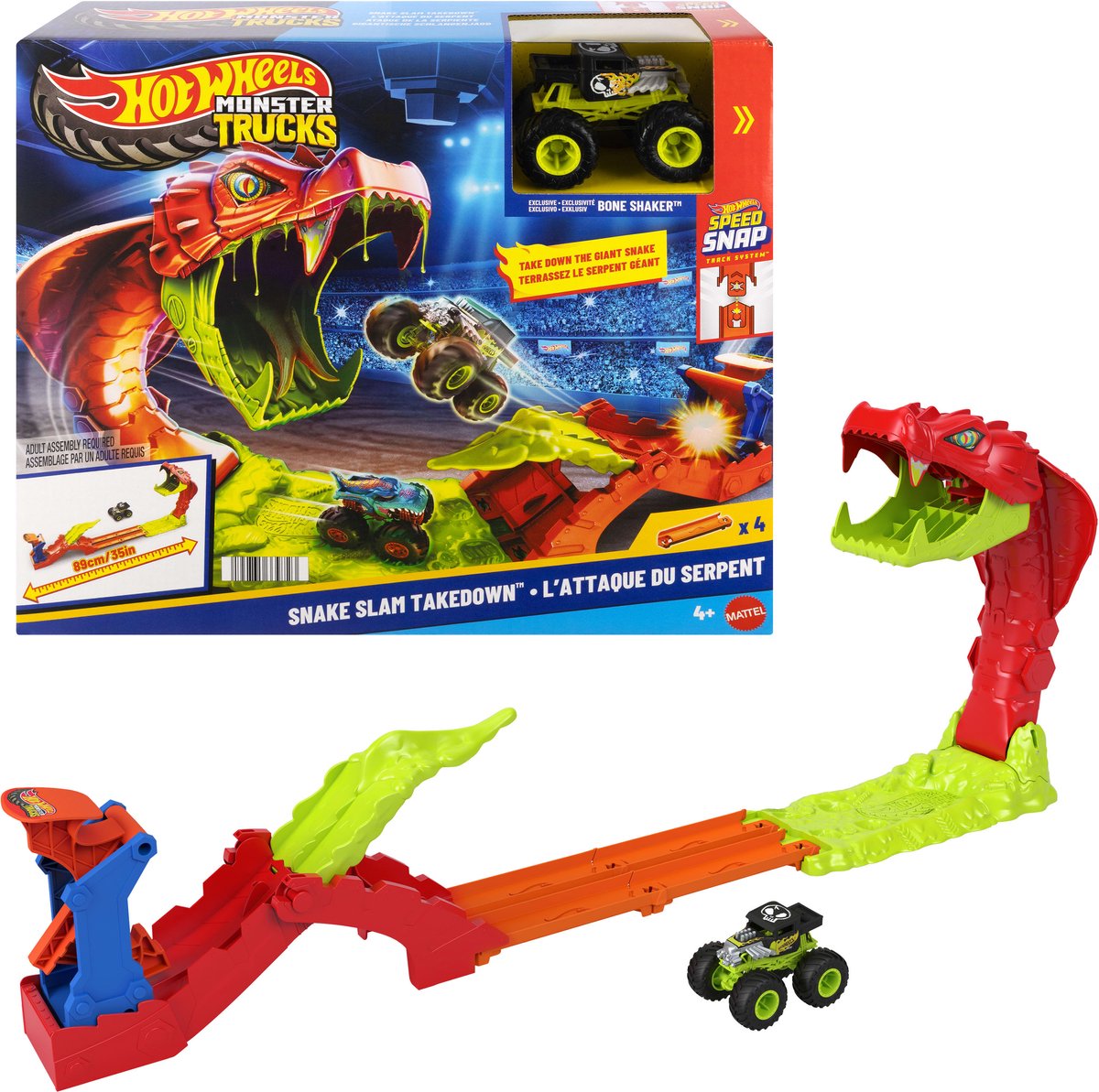Hot-Wheels-Monster-Trucks-Snake-Slam-Takedown-Strecke
