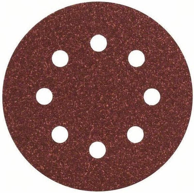 Bosch 5-teiliges Schleifblatt-Set für Exzenterschleifer 115 mm gelocht - Körnung 80
