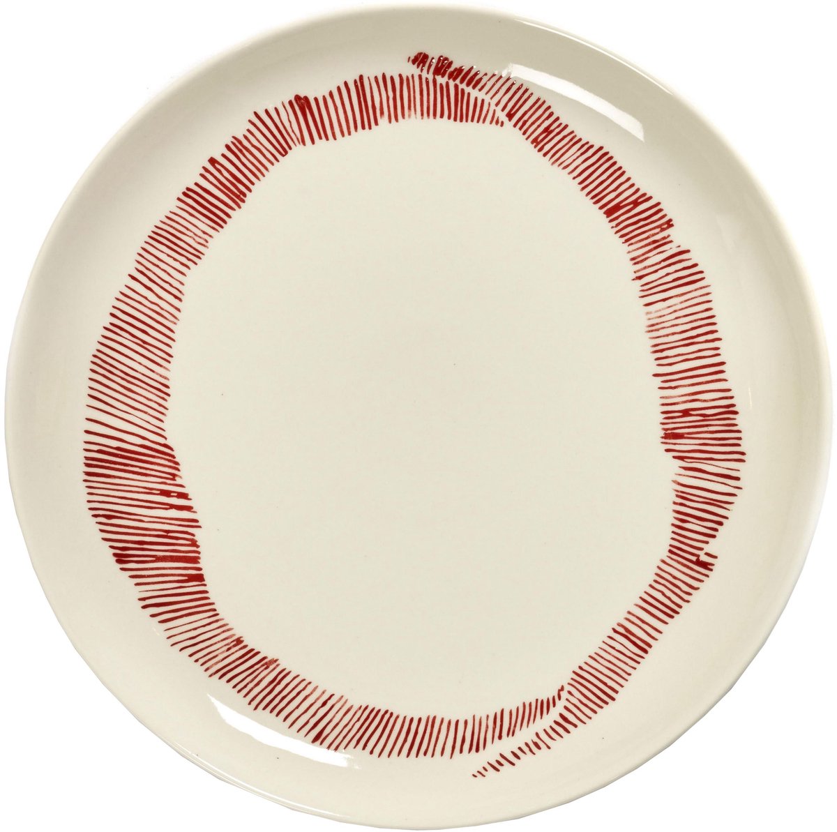 Serax - Ottolenghi Fest - Teller m - weiß rot - 22 ø - 2 Stück