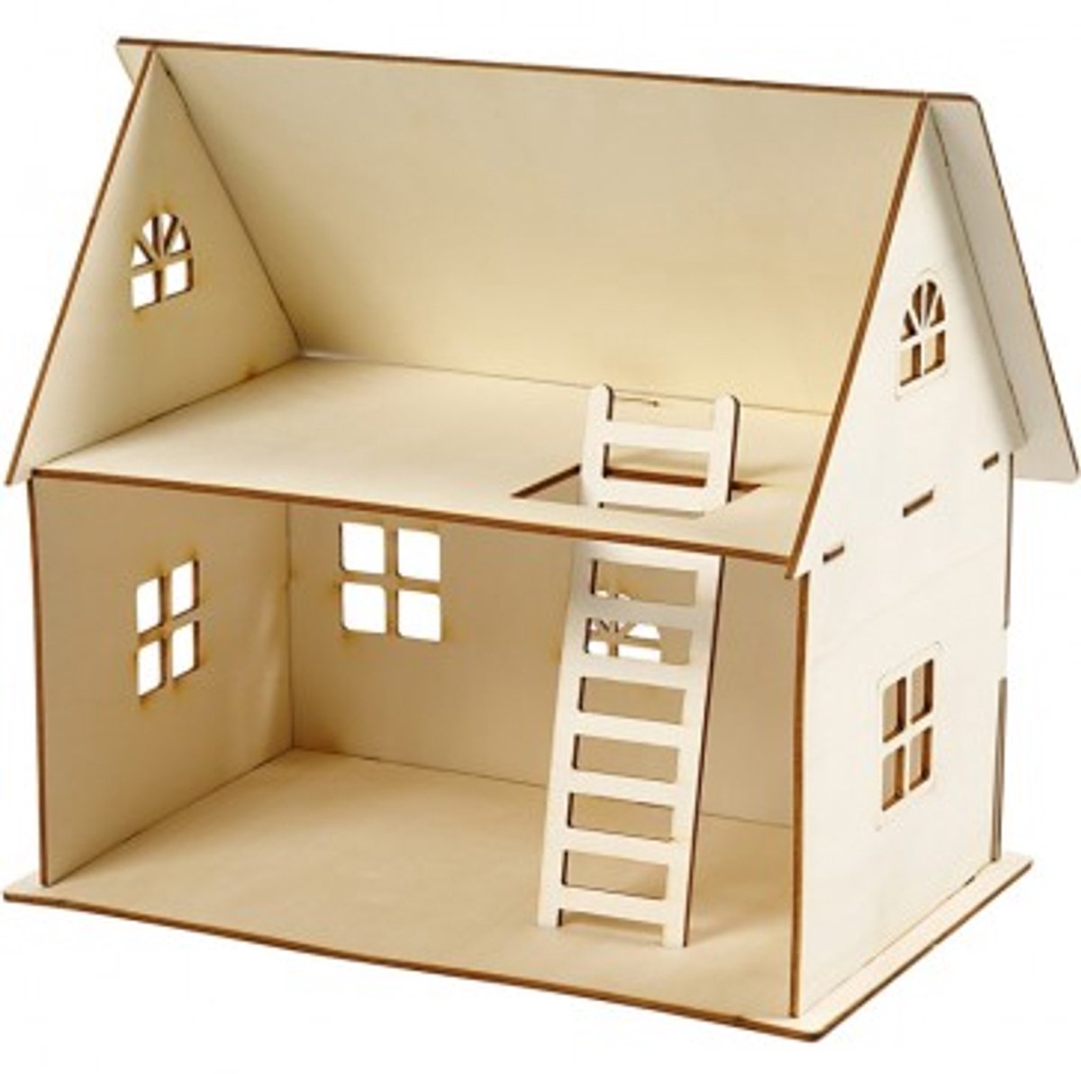 Kreativfirma DIY Holz Poppenhuis