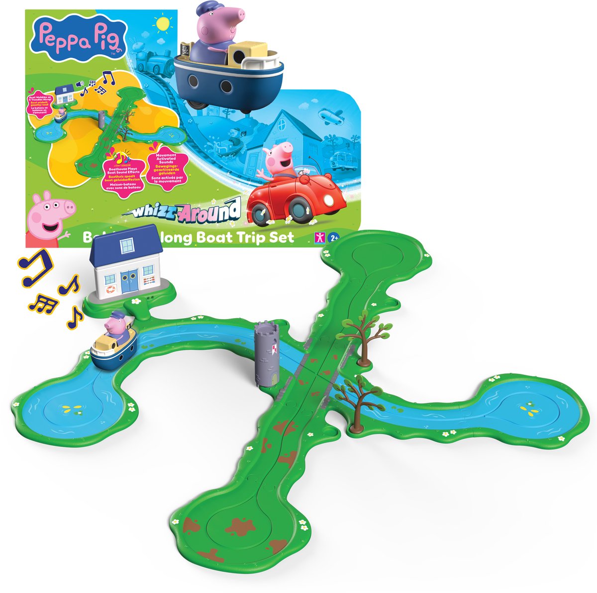 Spectron Peppa Pig flitzt herum und wimmelt entlang des Stiefelsets