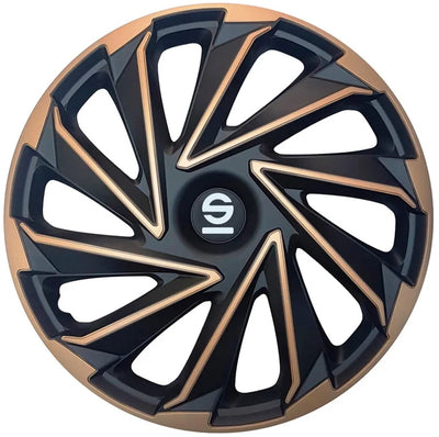 Sparco Radkappen Varese 15 Zoll Gold Schwarz - 4 Stück