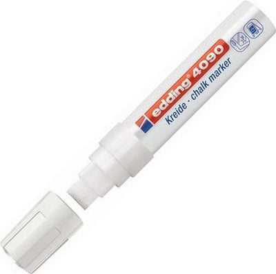 Edding - Filzstift 4090 Fensterdiagonale weiß 4-15mm | 5 Stück