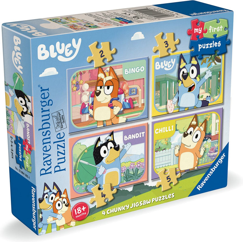 Ravensburger Jigsaw Puzzle Mein erstes Rätsel 4in1 Bluey