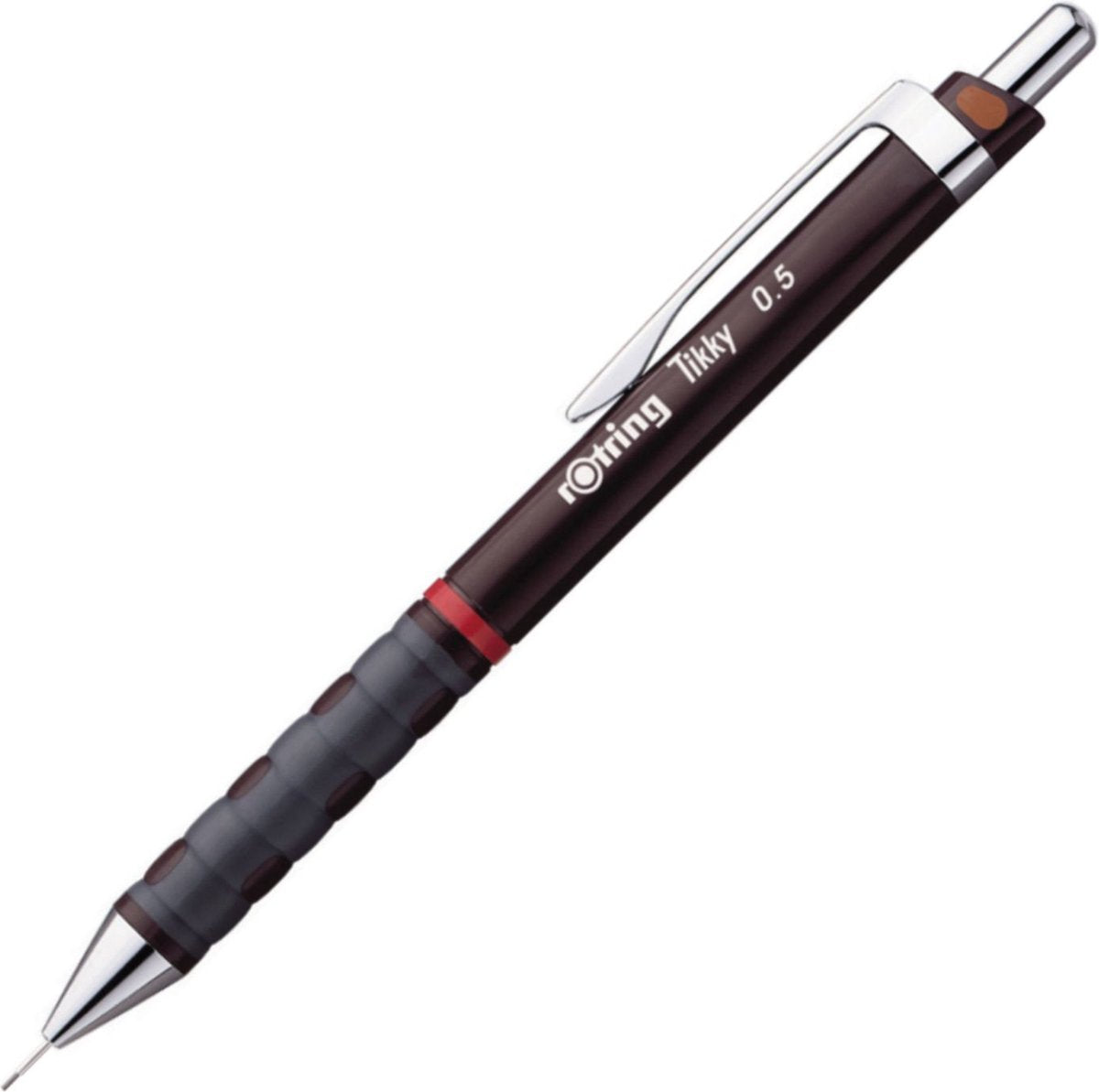 Rotring Tikky Druckbleistift – HB – 0,5 mm – burgunderrotes Gehäuse