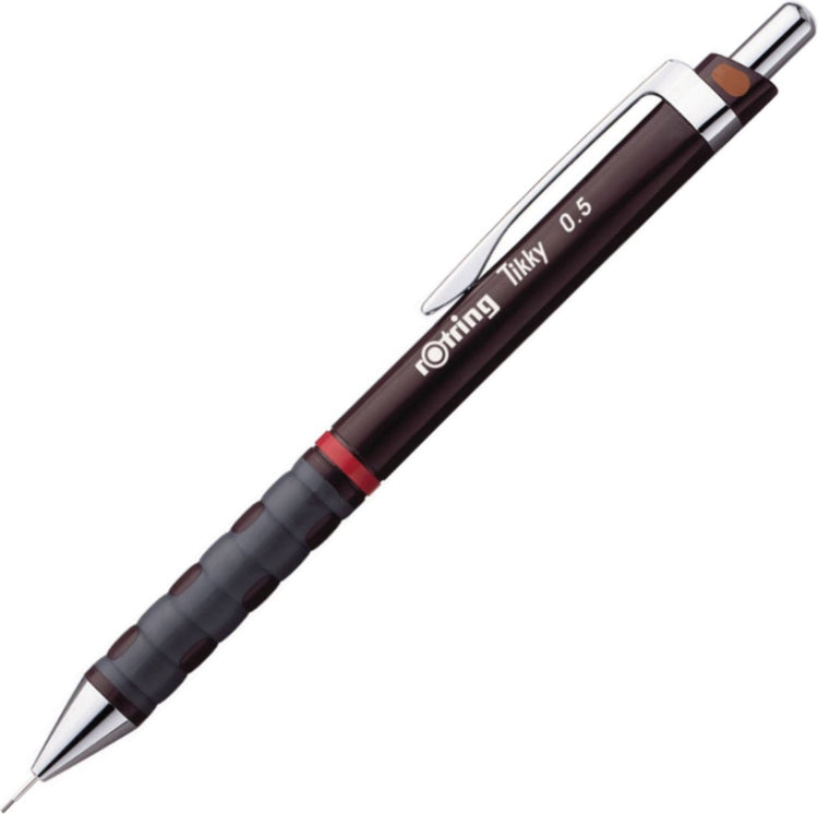 Rotring Tikky Druckbleistift – HB – 0,5 mm – burgunderrotes Gehäuse