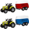 Toi-Toys Ackers Ville Traktor und Anhänger mit Licht und Klang, 10 cm
