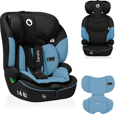 Lionelo Levi i-Size Autositz 76–150 cm (9–36 kg) – Gruppe 1 2 3 – FWF – 5-Punkt-Gurt – Memory-Schaum – 10-stufige Kopfstütze – ECE R129 03 – universelle Befestigung mit Sicherheitsgurt – verstärkter Seitenschutz – Dri-Seat-Belüftungssystem