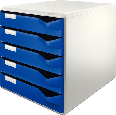 Kommode Leitz 5280 35 5 Schubladen29,1x35,2x29,2cm graublau