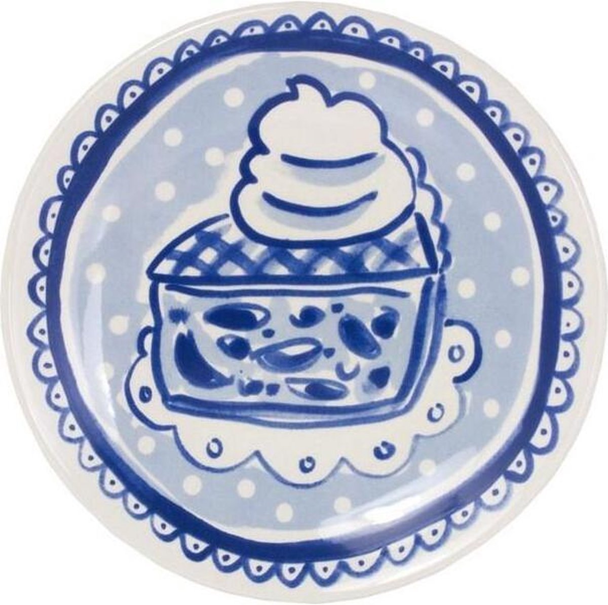Blond Amsterdam Teller flach 18 cm Kuchen – Delft Blond