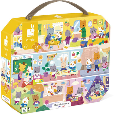 Janod - Puzzle - Tagesablauf - 24 Teile