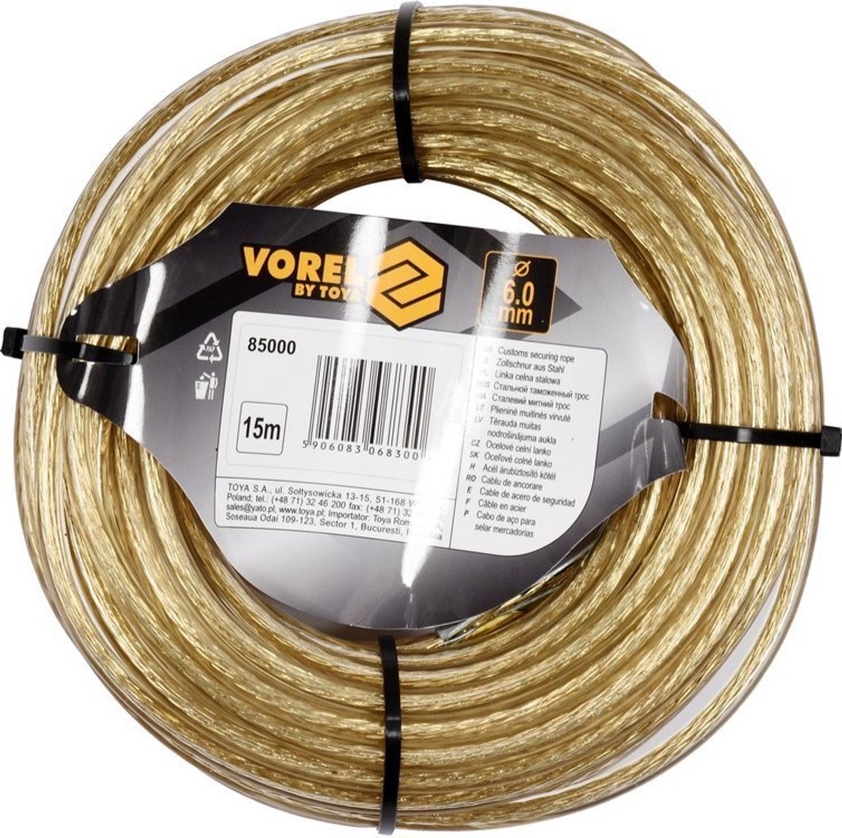 Vorel - Stahldraht - 6mm - 15m