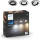 Philips Hue Milliskin Einbaustrahler – warmes bis kaltweißes Licht – 3er-Pack – Weiß – rund – GU10