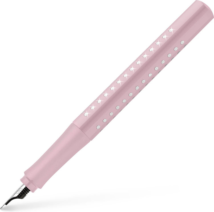 Faber-Castell Füllfederhalter – Grip Sparkle – F – Rose – FC-140878