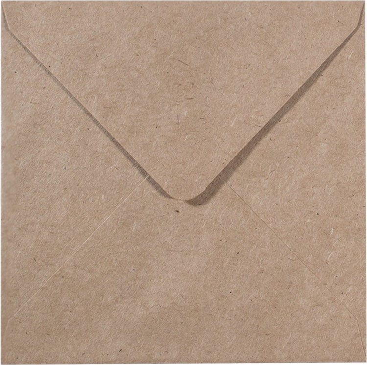 Florence-Umschläge in stabiler Qualität, kraftbraun, großes Quadrat, 25 Stück, 16 x 16 cm, für Grußkarten