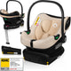 Lionelo Astrid i-Size-Set – Autositz 40–87 cm + Isofix-Basis – ADAC-geprüft – R129 i-Size – Memory-Schaum – verstellbare Kopfstütze – Seitenschutz – Dri-Seat – leicht – universell kompatibel