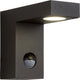 Lucide Texas-IR – Wandspot-Wandleuchte für Innen- und Außenbereich – LED – 1 x 7 W, 3000 K – IP54 – Bewegungs-Tag-Nacht-Sensor (abschaltbar) – Anthrazit