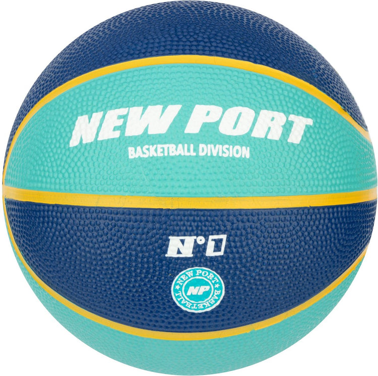 New Port Mini-Basketball – dunkelblaues Aqua – Größe 1