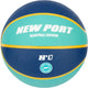 New Port Mini-Basketball – dunkelblaues Aqua – Größe 1