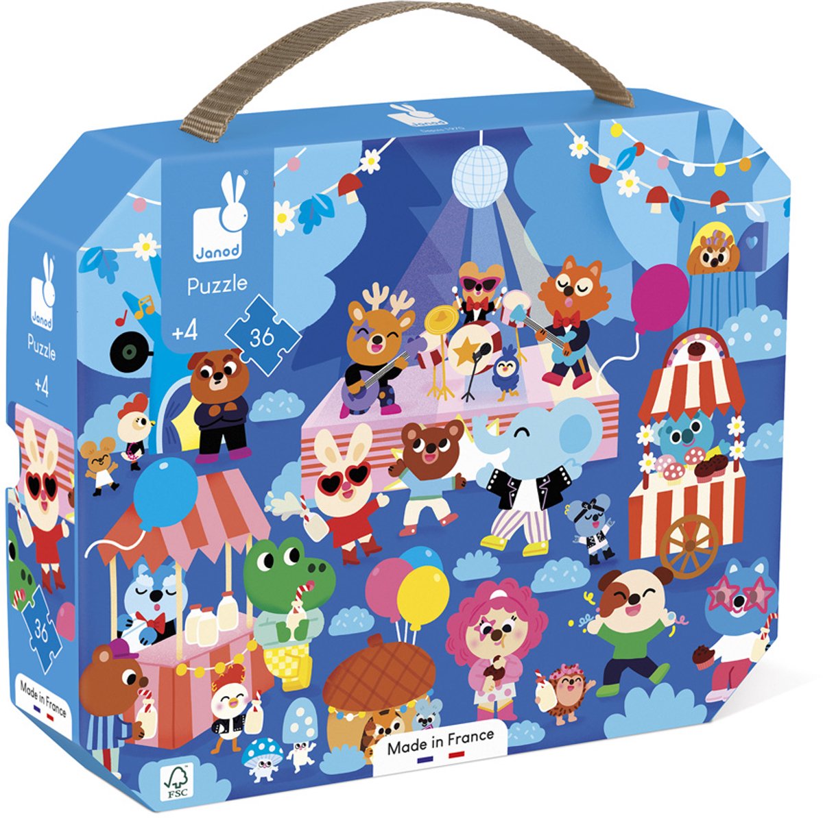 Janod - Puzzle - Partyzeit - 36 Teile