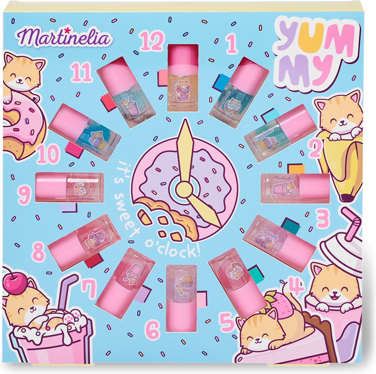 Idc Institute Beauty Set Martinelia Yummy Kindernagellack 12 Stück (24,5 x 24,5 x 3 cm)