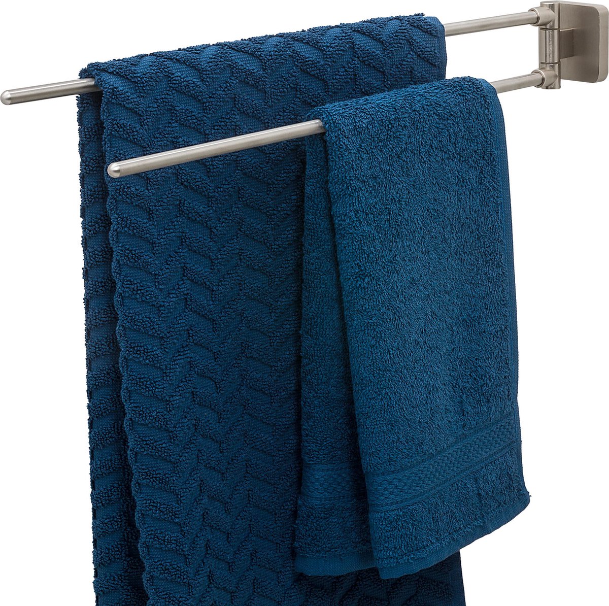 Tiger onu - Handtuchhalter 2-armig - gebürsteter Edelstahl
