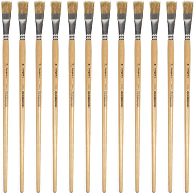 Kangaro Lyonse Pinsel Nr. 18 – lackiertes Holz – Schachtel mit 12 Stück – k-840218