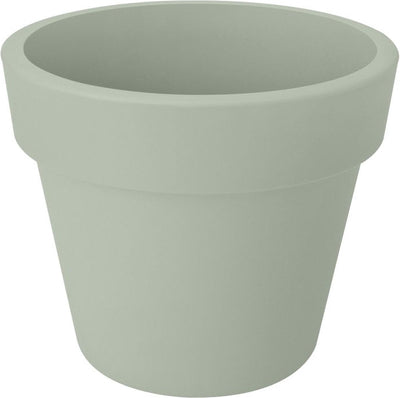 Elho Green Basics Top Planter 47 – Blumentopf für den Außenbereich – ø 47,0 x H 40,0 cm – Steingrün