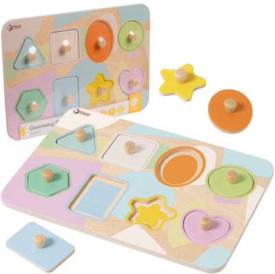 Klassische Welt Welt Holz Stud Puzzle Formen, 8tlg.