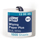 Tork 130045 Advanced Wischer 420 Leistung. 2-lagig weiß 510 m x 24 cm Packung mit 1 Rolle 1500 Blatt (130045)