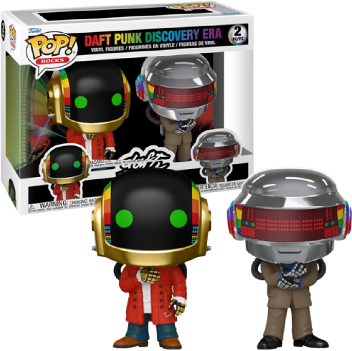 Funko Daft Punk Daft Punk Discovery Ära (Pop! Rocks) Vinylfiguren Unisex Pop! - neutral - Standard