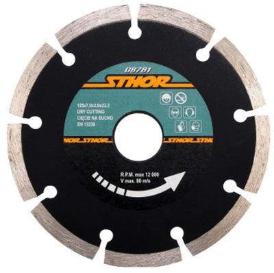 Sthor - Diamanttrennscheibe - Segment - 230 mm - für Beton und Stein