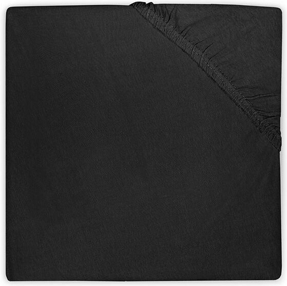 Jollein – Baby-Spannbettlaken aus Jersey (schwarz) – Baumwolle – 60 x 120 cm