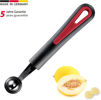 Westmark Melonenschaufel Kugellöffel für Obst und Gemüse, ø 26 mm, Länge: 17,3 cm, Edelstahl Kunststoff, galant, schwarz rot, 29222270