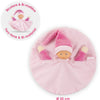 Corolle Tidoudou - Pink Kuscheltuch, 17 cm