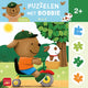 Clavis-Freude-Puzzle mit Bobby. 4-in-1-Puzzle im Wald
