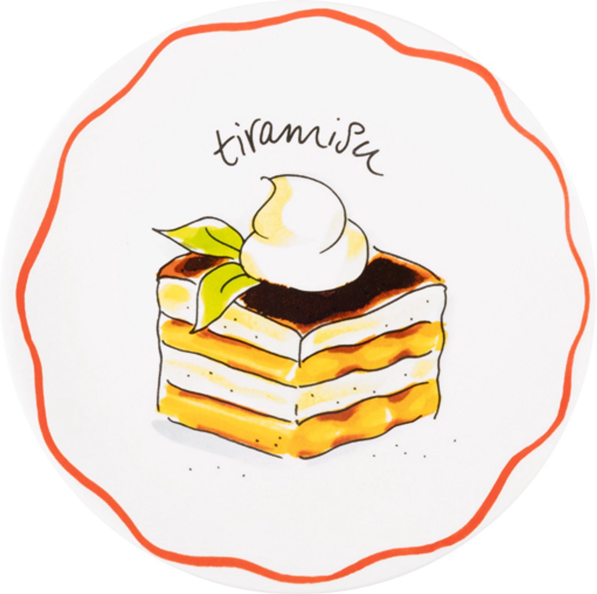 Blondes Amsterdam, Pasta: Teller 18 cm Tiramisu