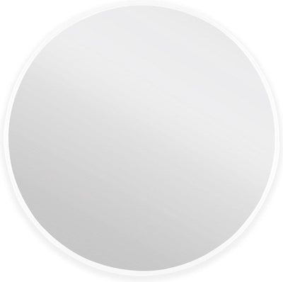 Differnz runder Badezimmerspiegel 60 cm weiß