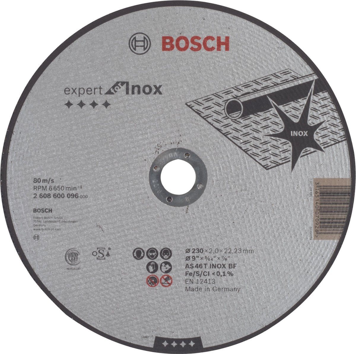 Bosch DSS gerade Edelstahl 230x2