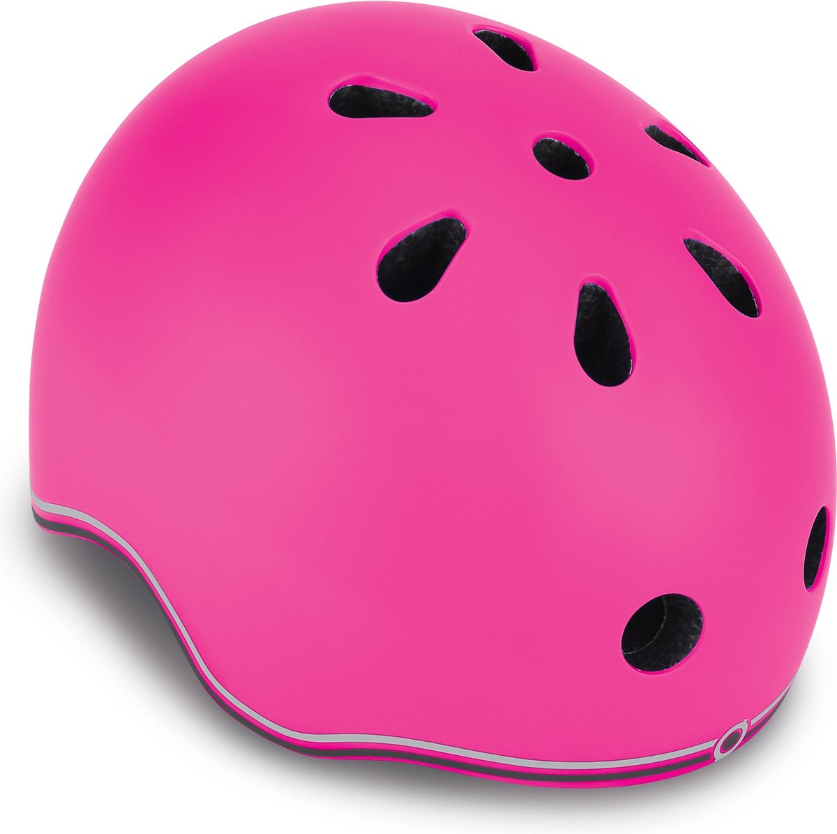 Globber Kinderhelm – Go Up – Pink – verstellbar von 45–51 cm – mit Beleuchtung – starke Polycarbonat-Außenschale