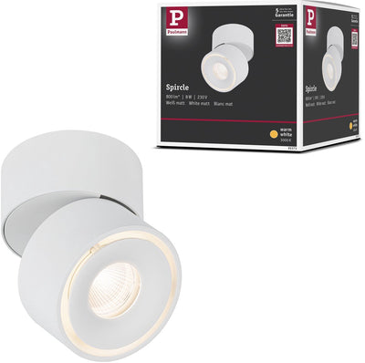 Paulmann LED Deckenleuchte Spircle 78 mm 8W 550lm 230V 3000K weiß matt